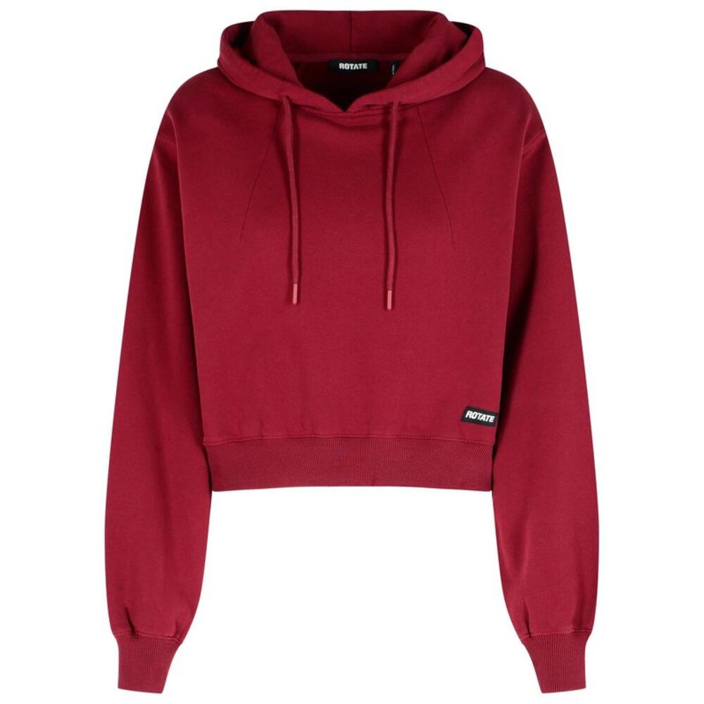 Rotate Burgundy Cotton Sweatshirt Women